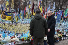 Volodymyr Zelenskyy and Olaf Scholz honored the memory of the fallen heroes of Ukraine
