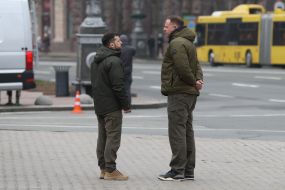 Volodymyr Zelenskyy and Andriy Yermak