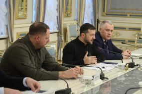 Andriy Yermak, Volodymyr Zelenskyy, Ihor Zhovkva