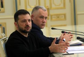 Volodymyr Zelenskyy and Ihor Zhovkva