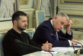 Volodymyr Zelenskyy and Ihor Zhovkva