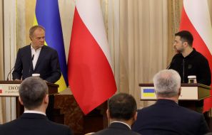 Volodymyr Zelenskyy and Donald Tusk