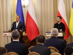 Volodymyr Zelenskyy and Donald Tusk