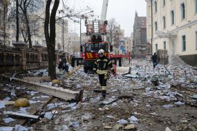 Consequences of the missile strike on Kyiv