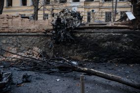 Consequences of the missile strike on Kyiv