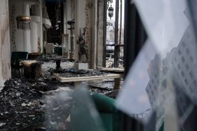 Consequences of the missile strike on Kyiv