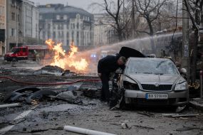 Consequences of the missile strike on Kyiv