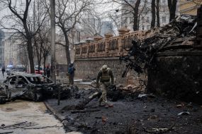 Consequences of the missile strike on Kyiv