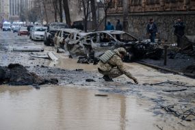 Consequences of the missile strike on Kyiv