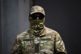 Press conference of the  Russian Volunteer Corps