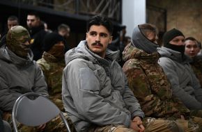 Press conference of the  Russian Volunteer Corps