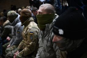 Press conference of the  Russian Volunteer Corps