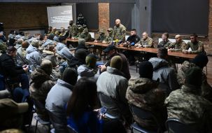 Press conference of the  Russian Volunteer Corps