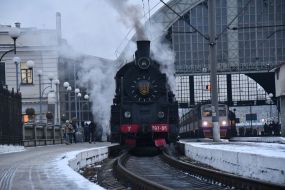 Retro train in Lviv