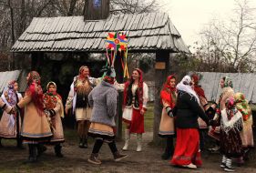 Members of the folklore group