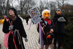 Participants of "Kyiv Malanka" event