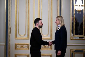 Встреча Владимира Зеленского и Элины Валтонен