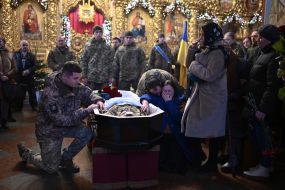 Funeral of fallen military Andrei Kuzmenko