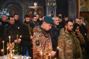 Funeral of fallen military Andrei Kuzmenko