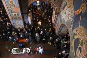 Funeral of fallen military Andrei Kuzmenko