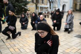 Funeral of fallen military Andrei Kuzmenko