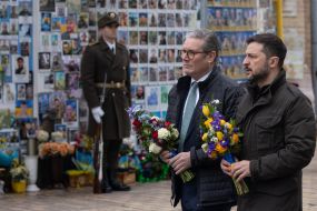 Volodymyr Zelenskyy and Keir Starmer