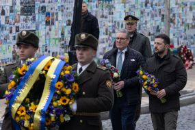 Volodymyr Zelenskyy and Keir Starmer