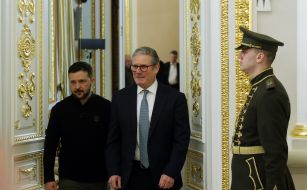 Volodymyr Zelenskyy and Keir Starmer