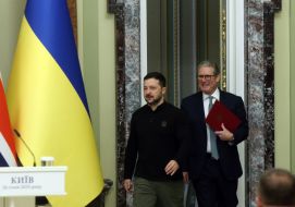 Volodymyr Zelenskyy and Keir Starmer