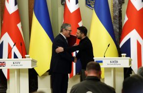 Volodymyr Zelenskyy and Keir Starmer