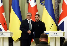 Volodymyr Zelenskyy and Keir Starmer