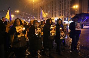 March in memory of the first fallen Heroes of the Heavenly Hundred