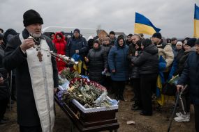 Церемония прощания с военнослужащим Александром Росторгуевым