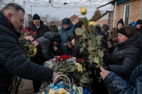 Церемония прощания с военнослужащим Александром Росторгуевым