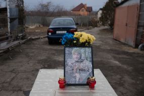 Фотография погибшего военнослужащего Александра Росторгуева