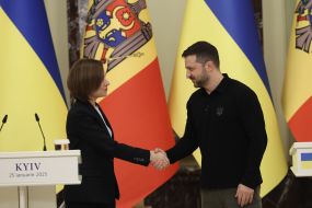 Volodymyr Zelenskyy and Maia Sandu