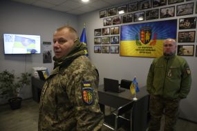 Рекрутинговый центр 65-й бригады "Великий Луг" в Киеве