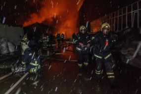 Ликвидация последствий вражеского удара по предприятию в Харькове