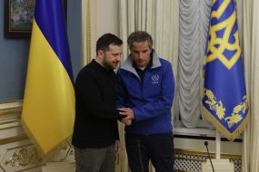 Volodymyr Zelenskyy and Rafael Mariano Grossi