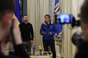 Volodymyr Zelenskyy and Rafael Mariano Grossi