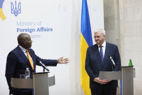 David Lammy and  Andriy Sybiga