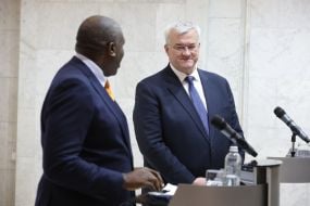 David Lammy and  Andriy Sybiga