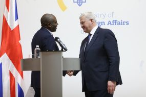 David Lammy and  Andriy Sybiga