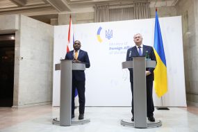 David Lammy and  Andriy Sybiga