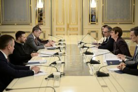 Meeting between Volodymyr Zelenskyy and Odile Renaud-Basso