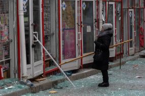 The consequences of a Russian drone strike on the Barabashovo market in Kharkiv