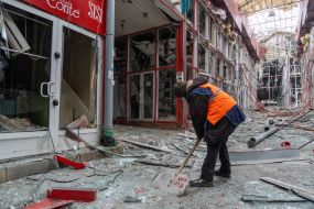 The consequences of a Russian drone strike on the Barabashovo market in Kharkiv