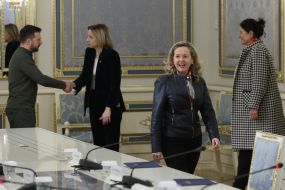 Владимир Зеленский и Надия Кальвиньо