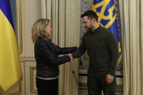 Надия Кальвиньо и и Владимир Зеленский