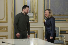 Владимир Зеленский и Надия Кальвиньо